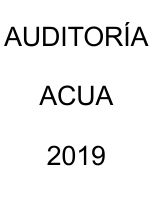 AUDITORIA ACUA 2019